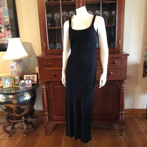 Banana Republic Sundress, Black with Ivory design, Rayon, XS